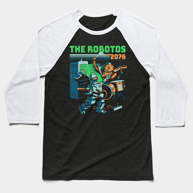 The Robotos Baseball T-Shirt by metalsan